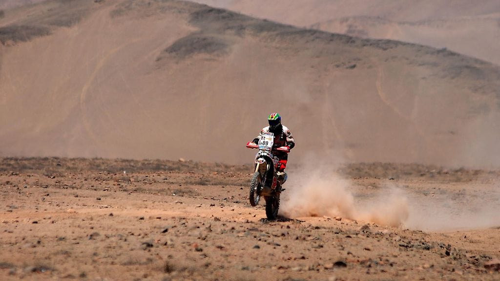 Kuvituskuva Dakar-rallista.