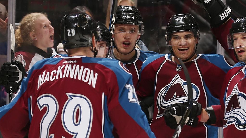 Mikko Rantanen (toinen vas.) on kovassa pisteiskussa.