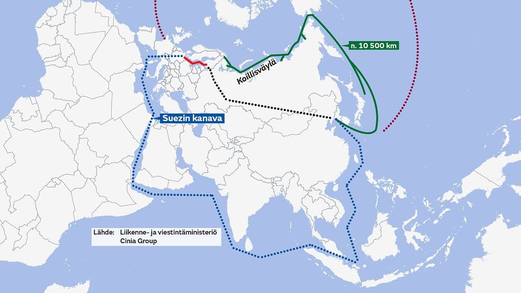 Koillisväylä-kartta