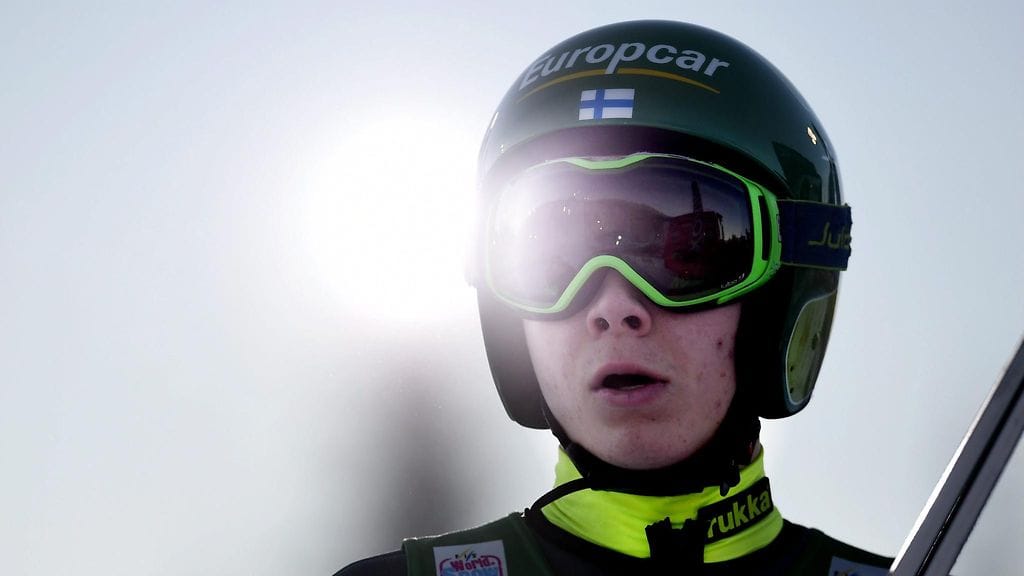 Eero Hirvonen ponnisti kolmanneksi mäkiosuudella.