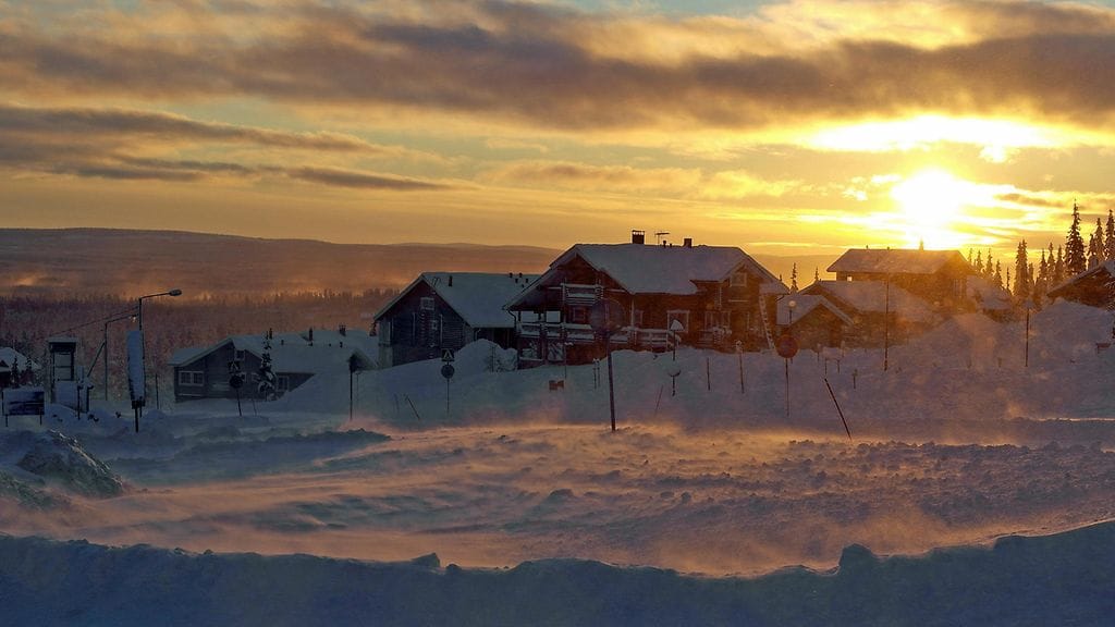 Talvinen marraskuu Lapissa Yllästunturissa tänään. Lukijan kuva.