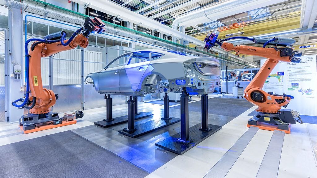 Audi esitteli tulevaisuuden tuotantomenetelmiä Smart Factory -tapahtumassaan.