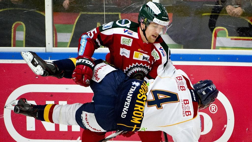 Marcus Högström ruotsalaisseura Frölundan riveissä.