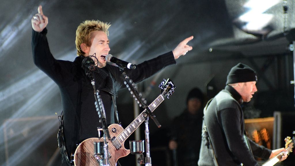 Nickelback lavalla Itävallassa 30. marraskuuta 2013.