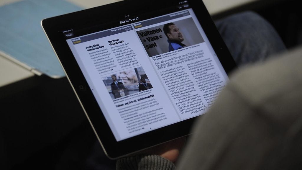 Suomessa digilehtien arvonlisävero on 24 prosenttia, kun taas sanoma- ja aikakauslehtien tilauksilla se on 10 prosenttia. Kuvituskuva.