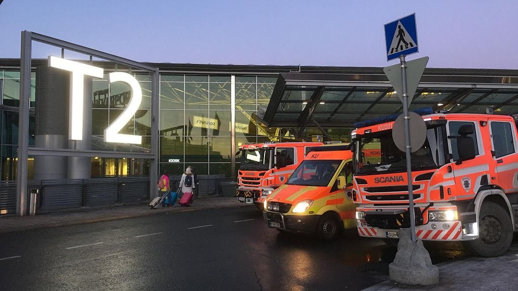 Helsinki-Vantaa ruuhka pelastus 1.12.2016