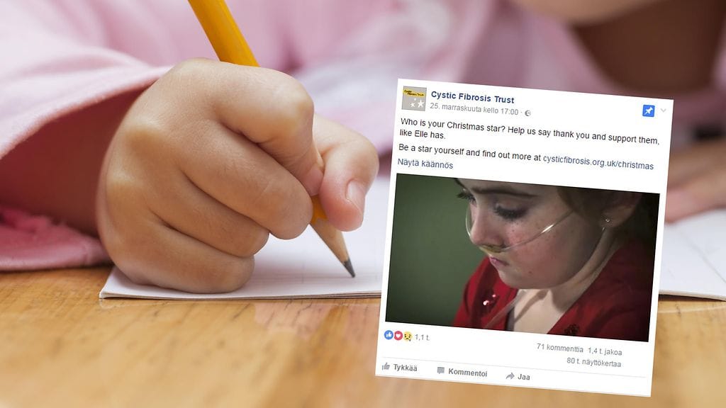 Koskettavalla kampanjavideolla 10-vuotias tyttö kertoo elämästään vakavan sairauden kanssa.