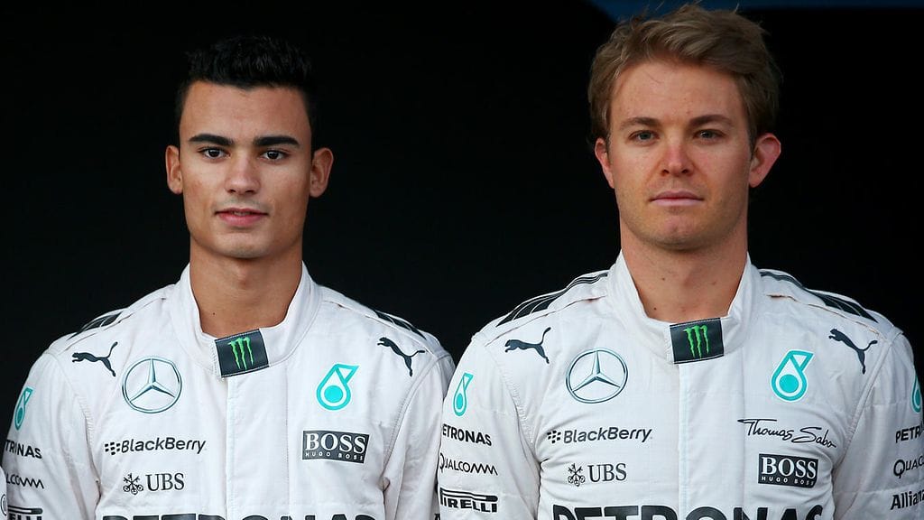 Wehrlein ja Rosberg vuonna 2015