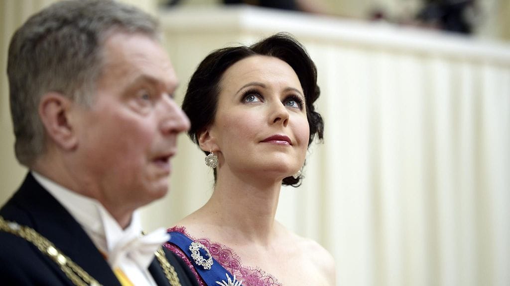 Jenni Haukio Linnan juhlissa vuonna 2015.