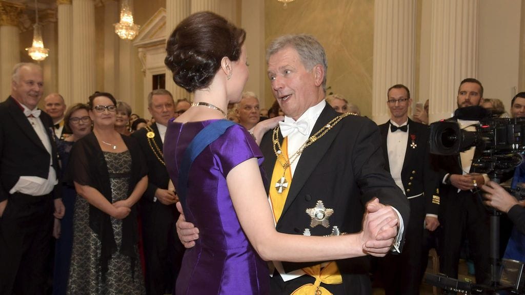 Jenni Haukio ja presidentti Sauli Niinistö.