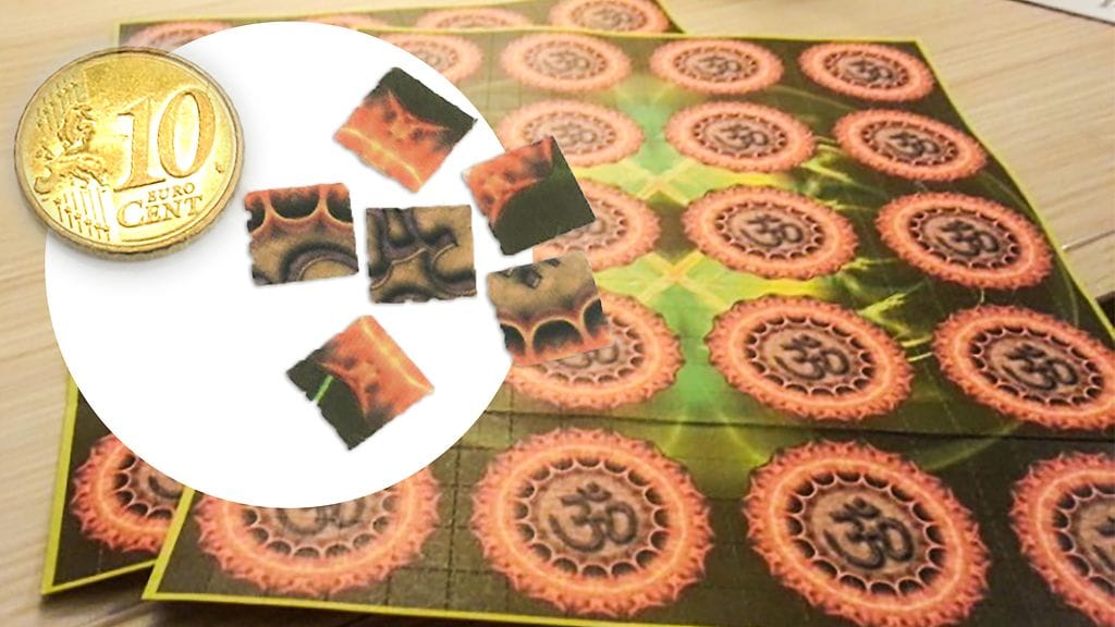 Kuvassa olevien LSD-lappujen lisäksi osa jaetuista lapuista oli toisella kuviolla. Huumeet salakuljetettiin Hollannista.