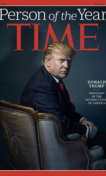 Donald Trump on Time-lehden vuoden henkilö.