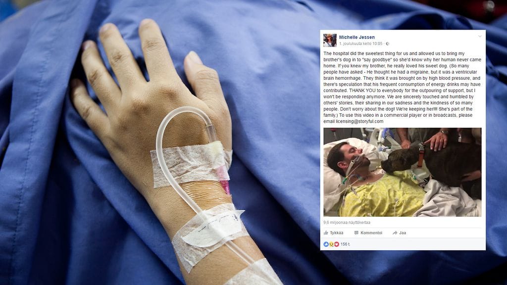 Uskollinen koira pääsi jättämään jäähyväiset rakkaalle omistajalleen.