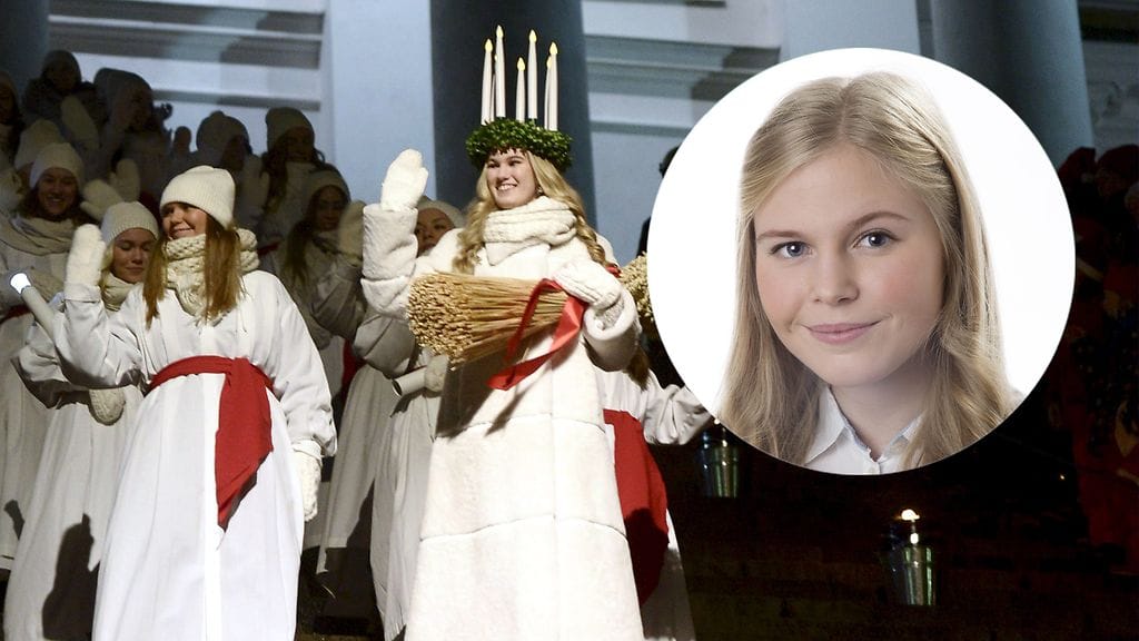 Ingrid Holm kruunataan tänään Luciaksi.
