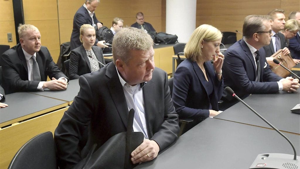 Pekka Perä Talvivaara-oikeudenkäynnin toisen päivän käsittelyssä Helsingin käräjäoikeudessa 14. joulukuuta 2016.