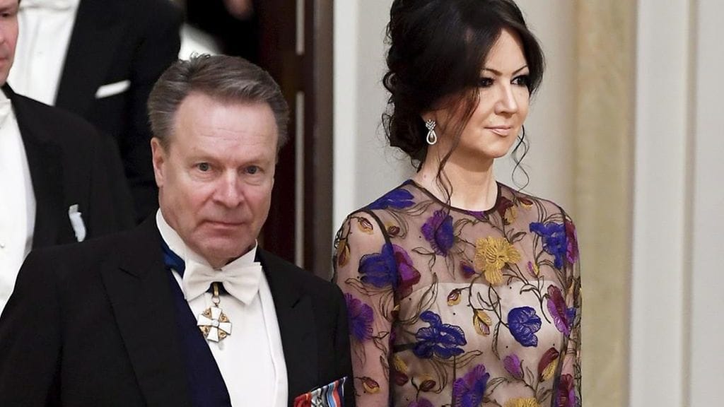 Ilkka Kanerva ja Elina Kiikko Linnan juhlissa 6. joulukuuta 2016.