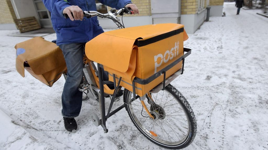 Posti jakelu polkupyörä postinjakaja