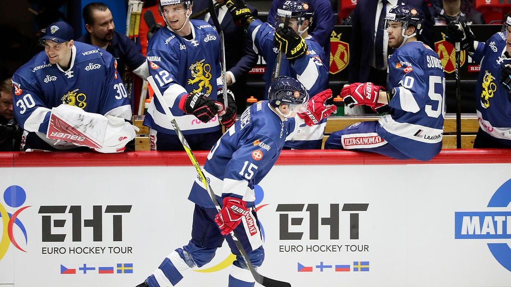 Miro Aaltonen viimeisteli Leijonille kaksi maalia torstaina.