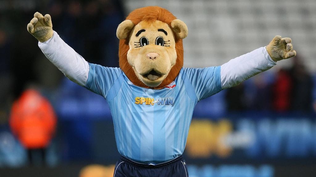 Coventryn maskottiko liian lihava? Tätä mieltä ovat ainakin seuran fanit.