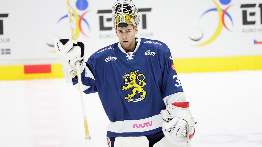 Joni Ortio on vahtivuorossa.