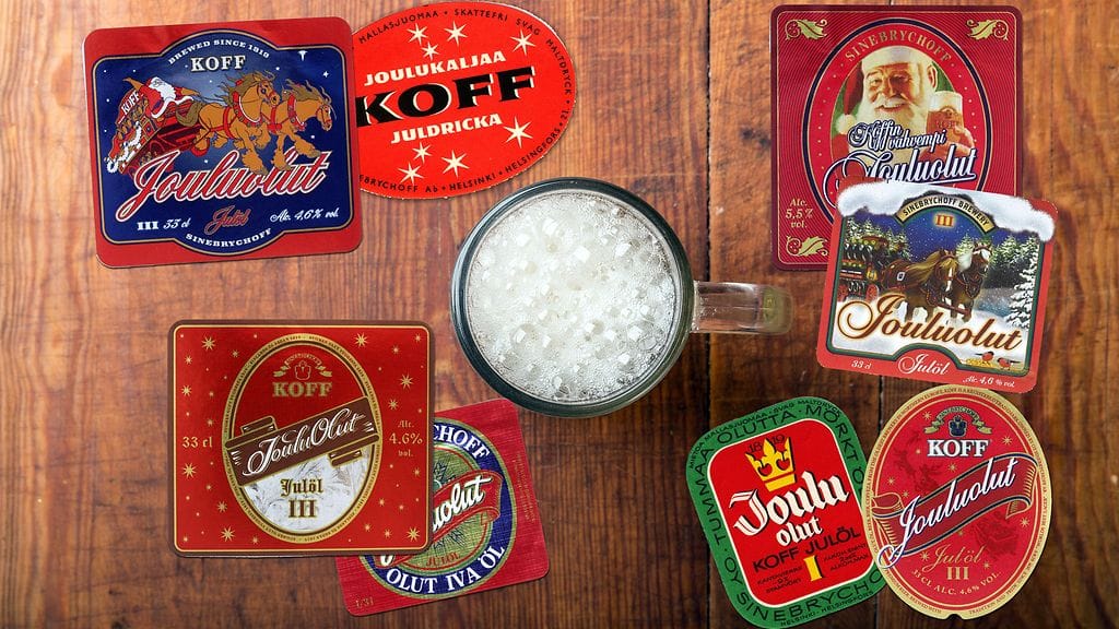 Vuosien saatossa perinteisen jouluoluen etiketti on muuttunut monta kertaa.