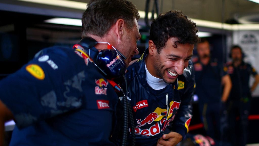 Christian Horner ja Daniel Ricciardo