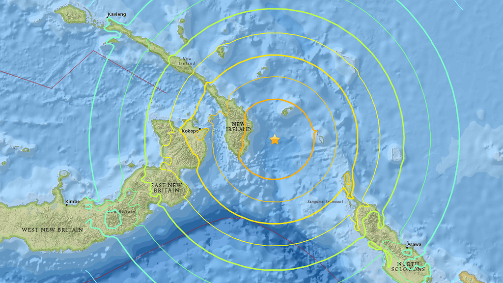 Papua-Uudessa Guineassa on sattunut voimakas maanjäristys.