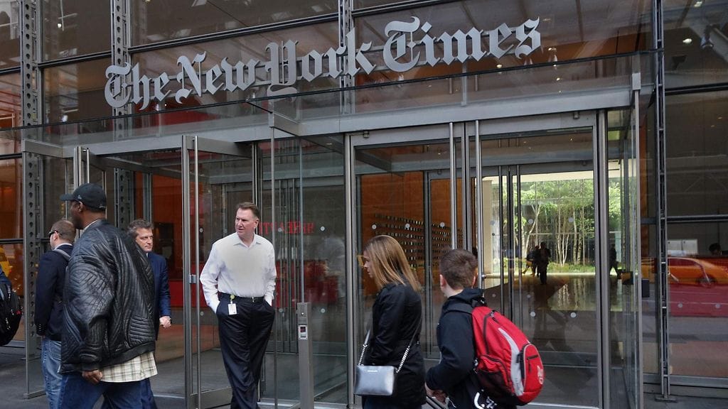 The New York Times -lehden toimitus.