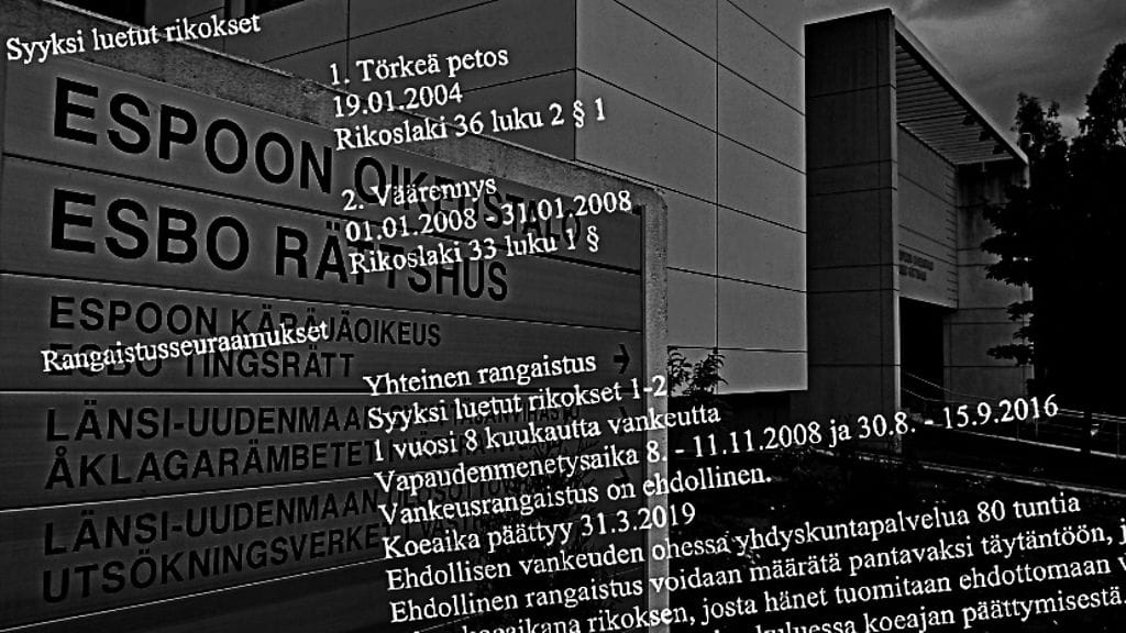 Espoon käräjäoikeus antoi päätöksen tiistaina. Jutun käsittely viivästyi, kun toista vastaajaa ei saatu oikeuteen.