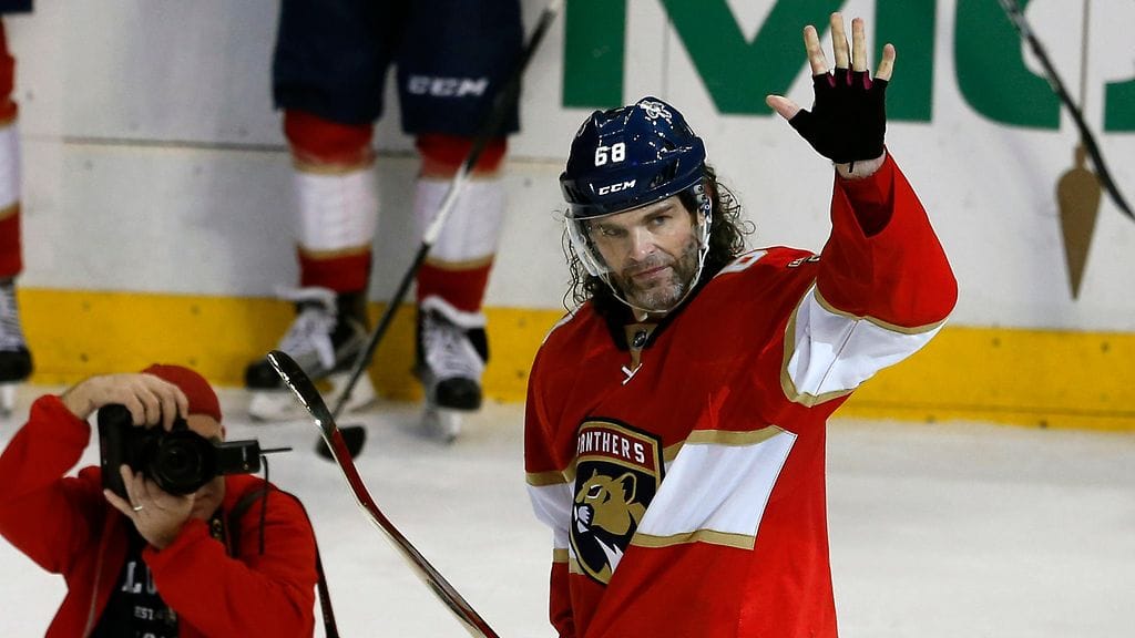 Jaromir Jagr pelasi kolme viime kautta Florida Panthersissa.
