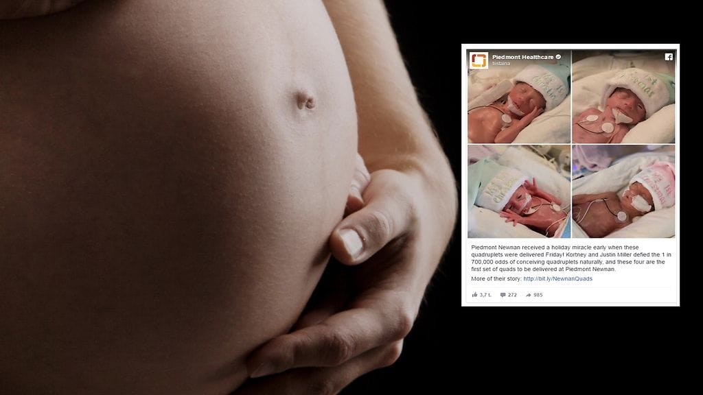 Nelosten syntymä oli jännittävä hetki perheen lisäksi myös lääkäreille.