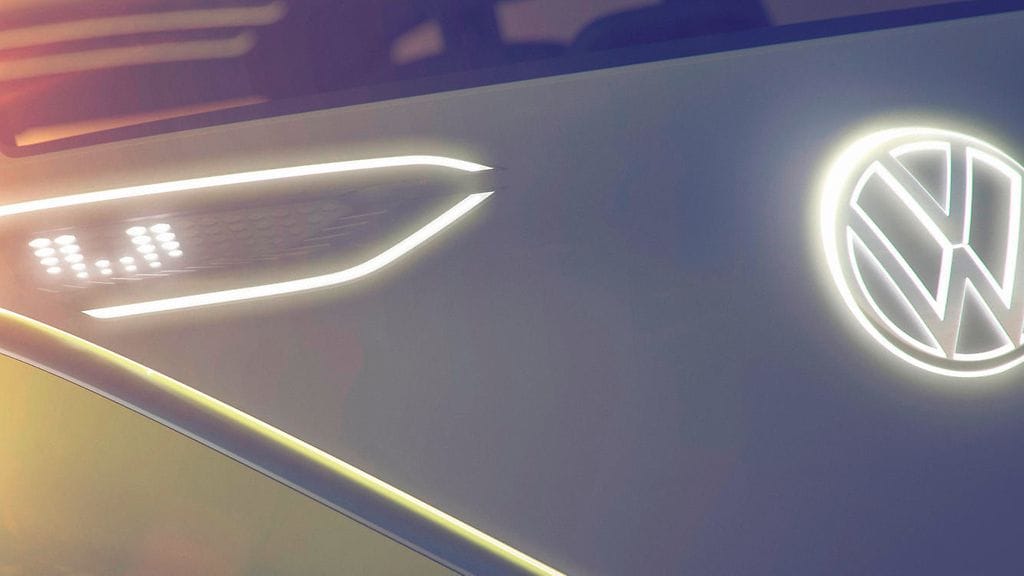 Volkswagenin konseptibussin keula tuo mieleen legendaarisen Kleinbusin.