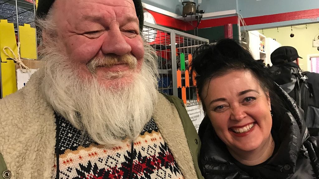 Kodittomien jouluateria: Esko ja Toiminnanjohtaja Sanna Tiivola