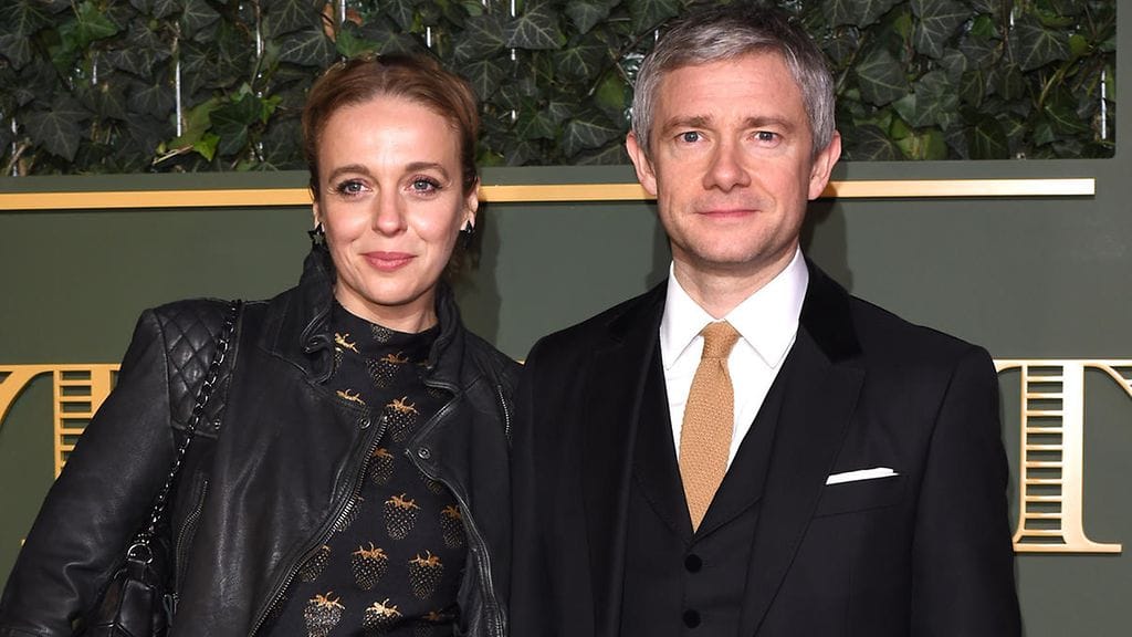 Amanda Abbington ja Martin Freeman marraskuussa 2015.
