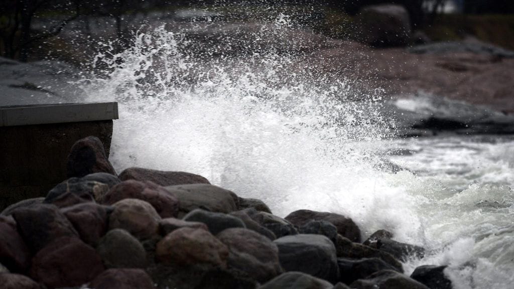 Ruotsissa tuulee kovaa ja tulvat aiheuttavat haittaa. Arkistokuva.