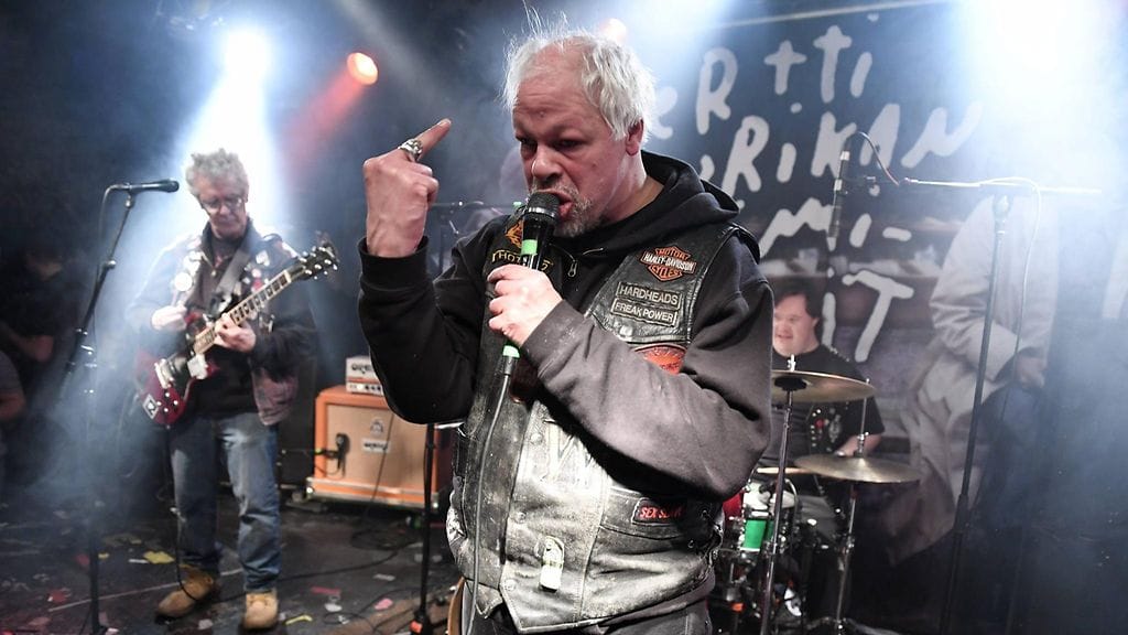 Pertti Kurikan Nimipäivät lavalla viimeisellä keikallaan 26. joulukuuta 2016.