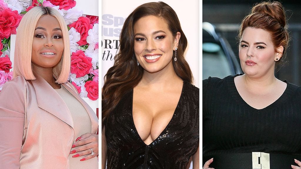 Blac Chyna, Ashley Graham ja Tess Holliday.