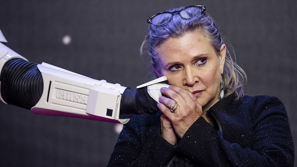 Carrie Fisher 16. joulukuuta 2015.