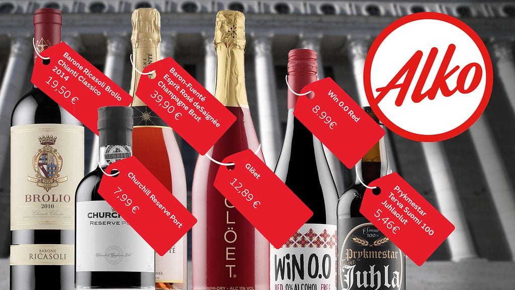 Tällaisella tuotepaketilla Alko muisti hallintoneuvoston jäseniä.