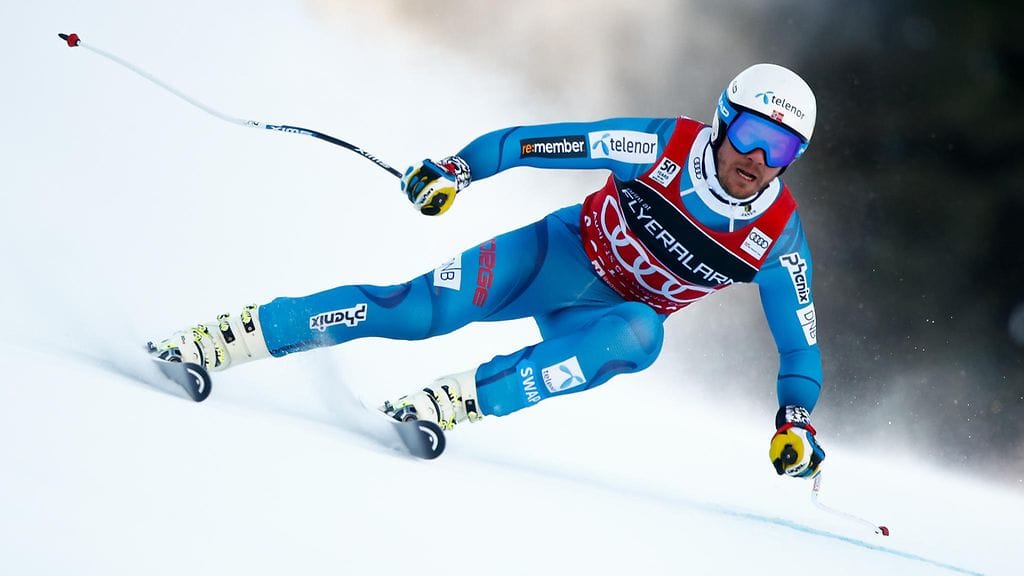 Kjetil Jansrud voitti miesten super-g:n tiistaina.