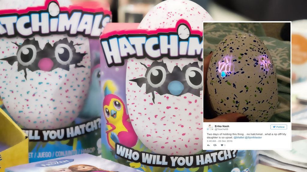 Hatchimals-leluista on raportoitu lukuisia puutteita.