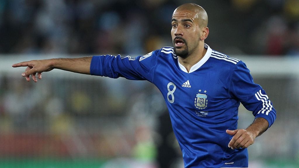 Juan Sebastian Veron vuoden 2010 MM-kisoissa.