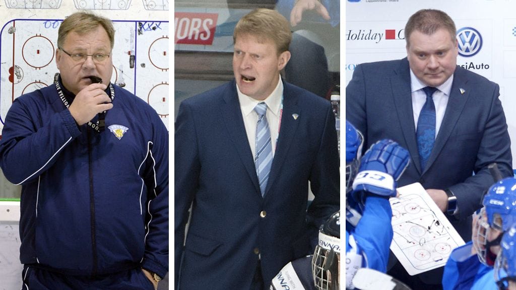 Setämiehet Hannu Jortikka, Hannu Rautakorpi ja Rauli Urama.