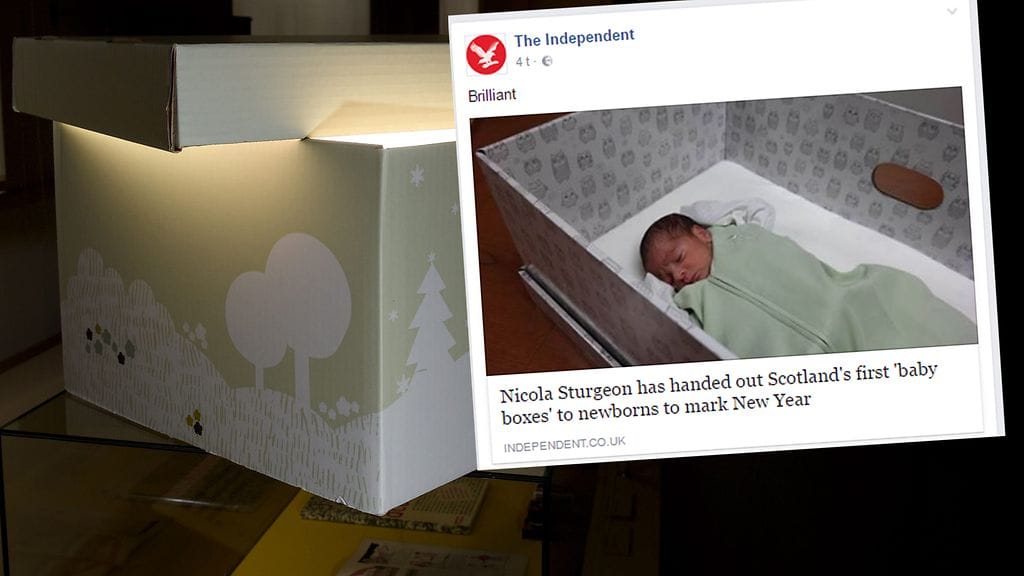 Suomen äitiyspakkaukset ovat antaneet innoituksen Skotlannin vastaaviin.