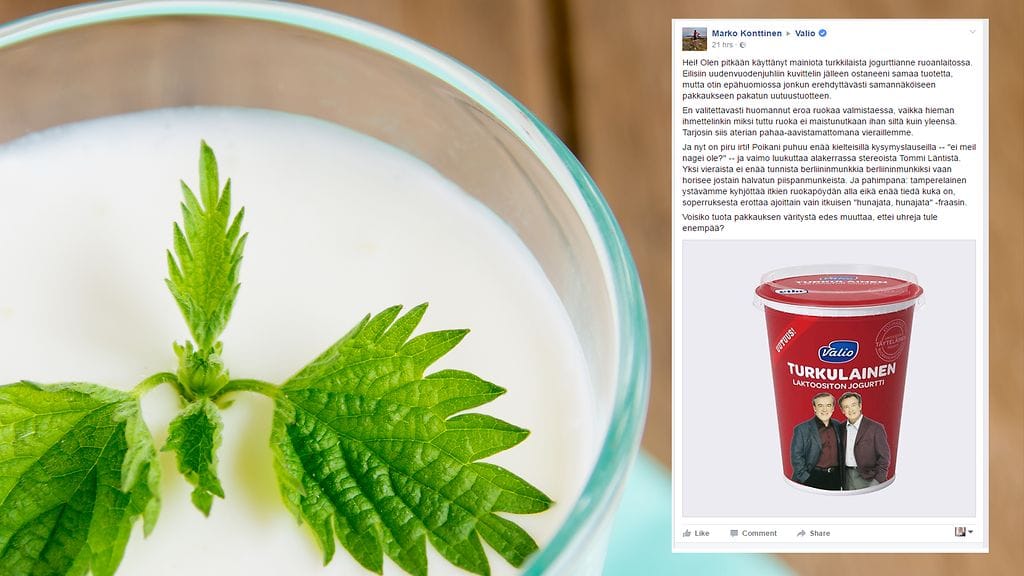 Valion turkkilainen jogurtti muuttuikin "turkulaiseksi" Markon kuvankäsittelyssä.