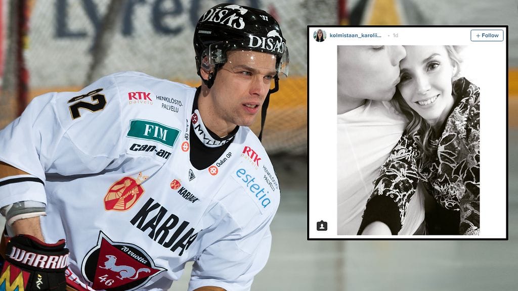 Karoliina Pentikäinen ja ex-jääkiekkoilija Atte Pentikäinen menivät naimisiin vuonna 2018.