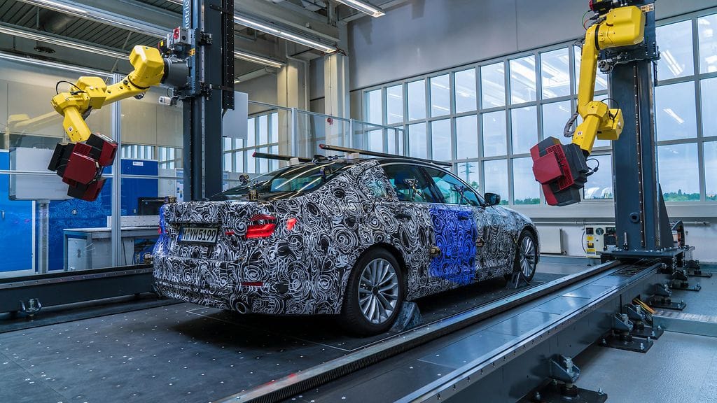 Mapvisionin laitteistoa käytetään muun muassa BMW:n (kuvassa) ja Mersuja valmistavan Daimlerin tehtailla Saksassa.
