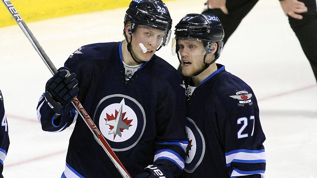 Patrik Laine ja Nikolaj Ehlers.