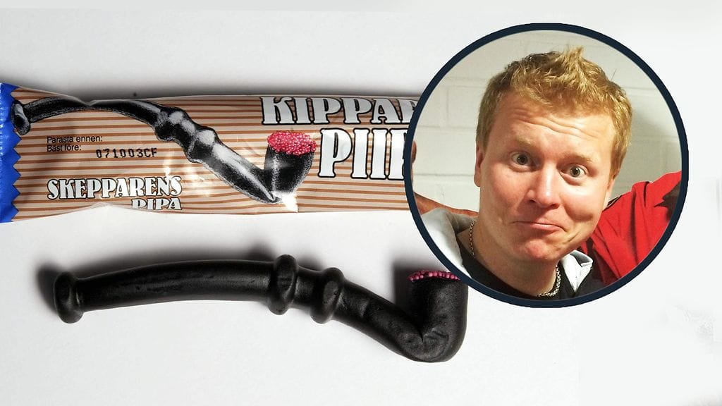 Kauppias Sampo Kaulanen ihmettelee lakimuutosta, jonka johdosta lakupiiput ovat nyt K-18 -makeisia.