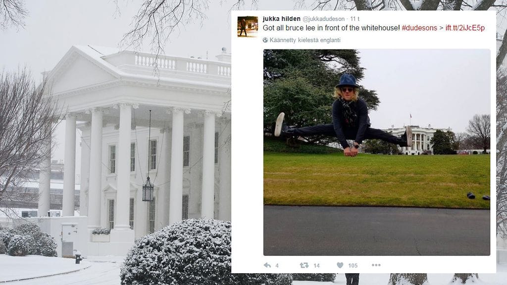 Jukka Hildenin somepostauksen perusteella hän teki voltin lisäksi Valkoisessa talossa myös muita liikkeitä.